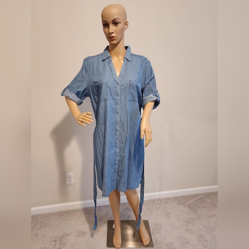 New York & Company Denim Dress